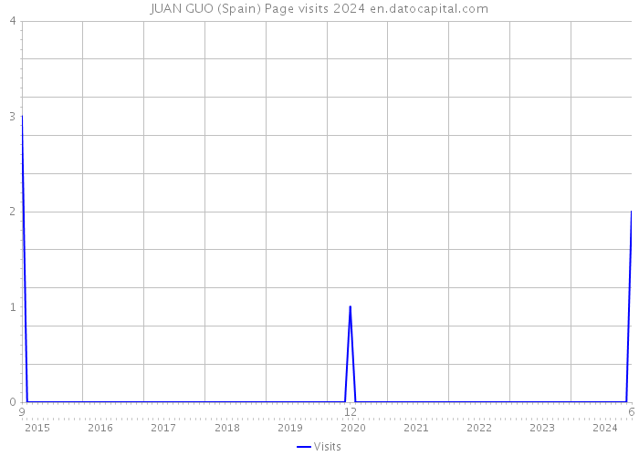 JUAN GUO (Spain) Page visits 2024 