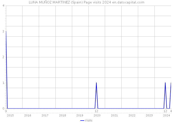 LUNA MUÑOZ MARTINEZ (Spain) Page visits 2024 