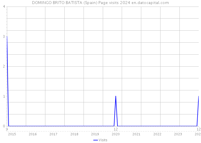 DOMINGO BRITO BATISTA (Spain) Page visits 2024 