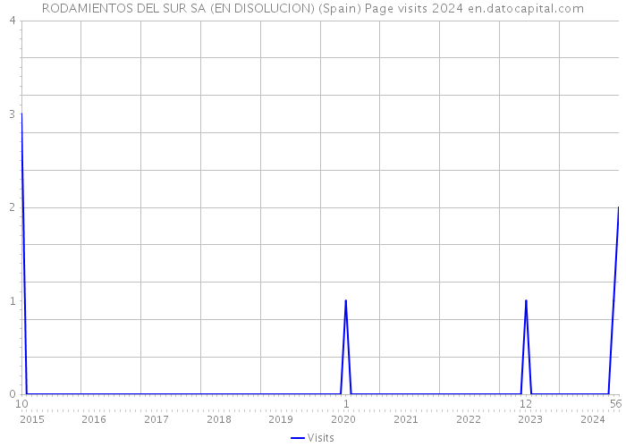 RODAMIENTOS DEL SUR SA (EN DISOLUCION) (Spain) Page visits 2024 