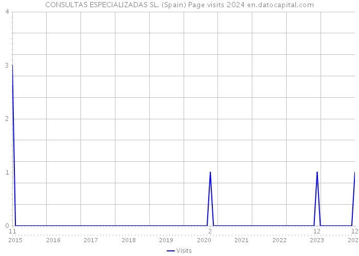 CONSULTAS ESPECIALIZADAS SL. (Spain) Page visits 2024 