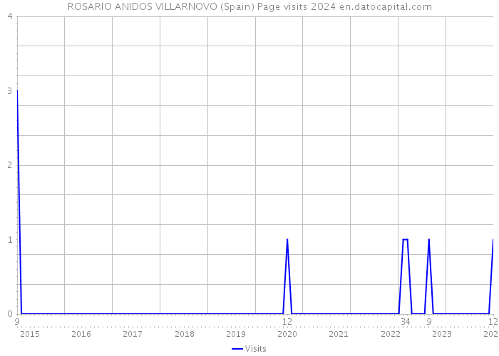 ROSARIO ANIDOS VILLARNOVO (Spain) Page visits 2024 