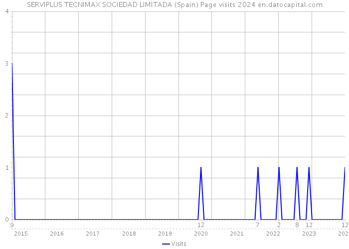 SERVIPLUS TECNIMAX SOCIEDAD LIMITADA (Spain) Page visits 2024 