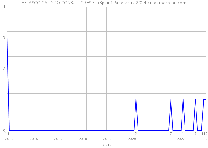 VELASCO GALINDO CONSULTORES SL (Spain) Page visits 2024 
