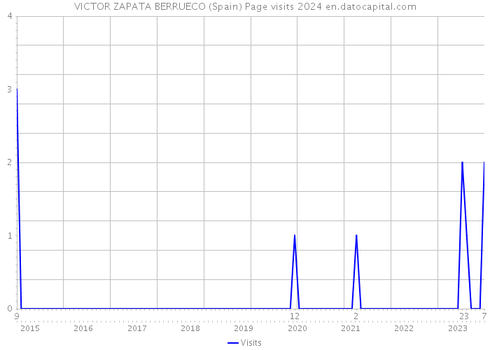 VICTOR ZAPATA BERRUECO (Spain) Page visits 2024 