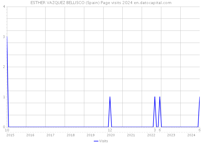 ESTHER VAZQUEZ BELLISCO (Spain) Page visits 2024 