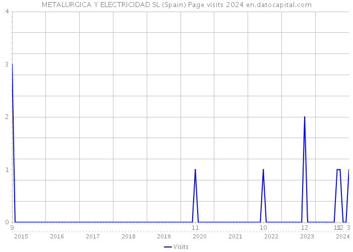 METALURGICA Y ELECTRICIDAD SL (Spain) Page visits 2024 
