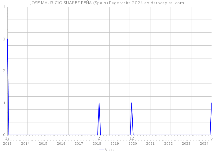 JOSE MAURICIO SUAREZ PEÑA (Spain) Page visits 2024 