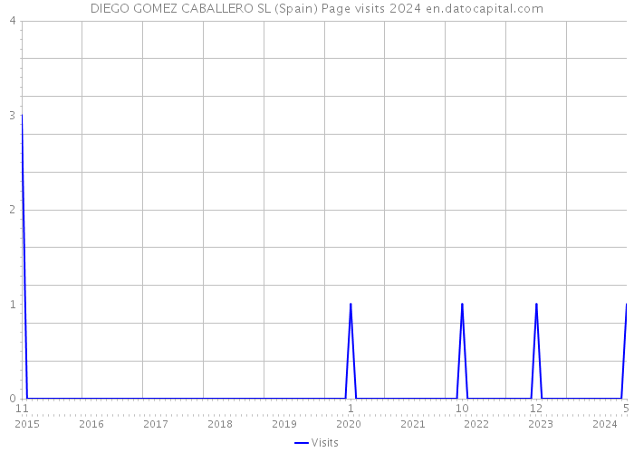 DIEGO GOMEZ CABALLERO SL (Spain) Page visits 2024 