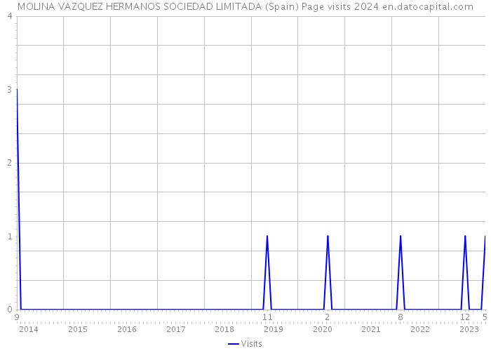 MOLINA VAZQUEZ HERMANOS SOCIEDAD LIMITADA (Spain) Page visits 2024 