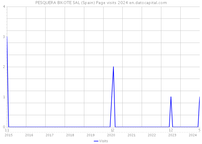 PESQUERA BIKOTE SAL (Spain) Page visits 2024 