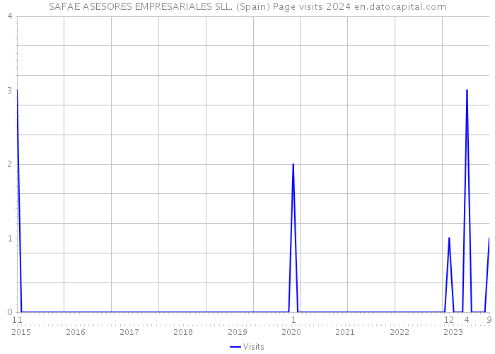 SAFAE ASESORES EMPRESARIALES SLL. (Spain) Page visits 2024 