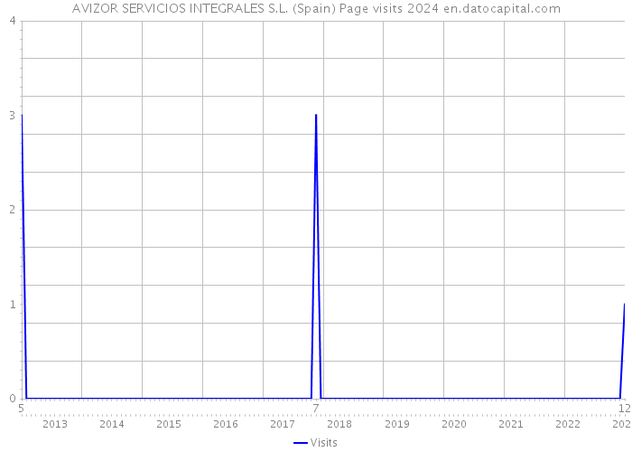 AVIZOR SERVICIOS INTEGRALES S.L. (Spain) Page visits 2024 