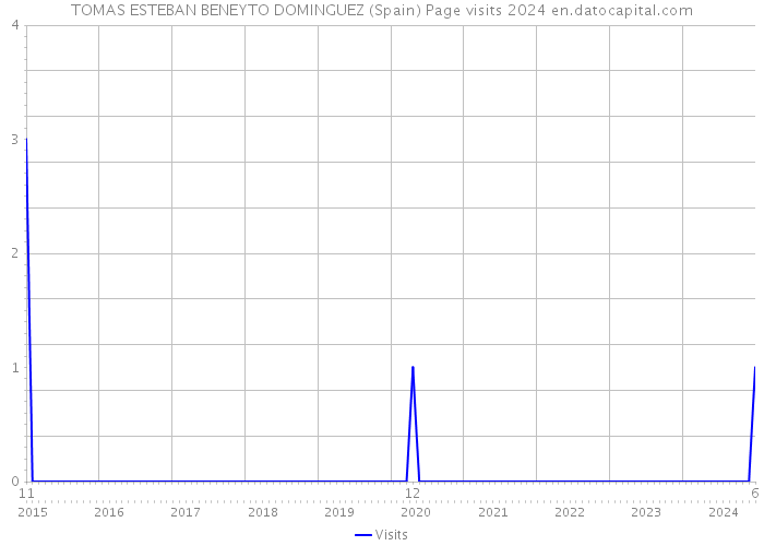 TOMAS ESTEBAN BENEYTO DOMINGUEZ (Spain) Page visits 2024 