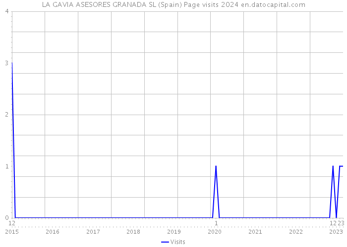 LA GAVIA ASESORES GRANADA SL (Spain) Page visits 2024 