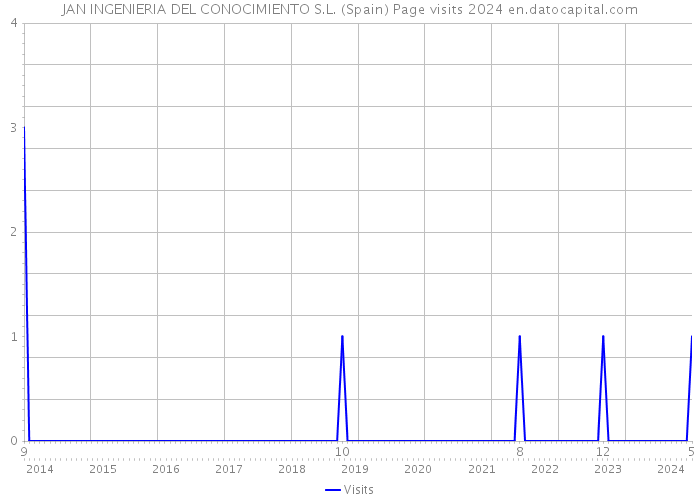 JAN INGENIERIA DEL CONOCIMIENTO S.L. (Spain) Page visits 2024 