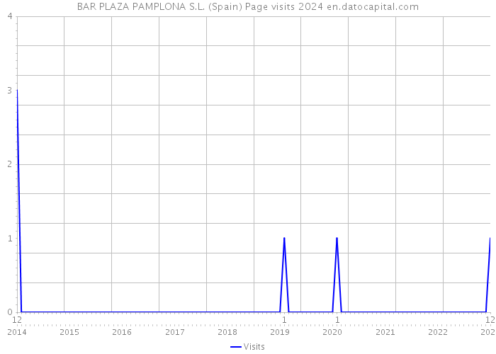 BAR PLAZA PAMPLONA S.L. (Spain) Page visits 2024 