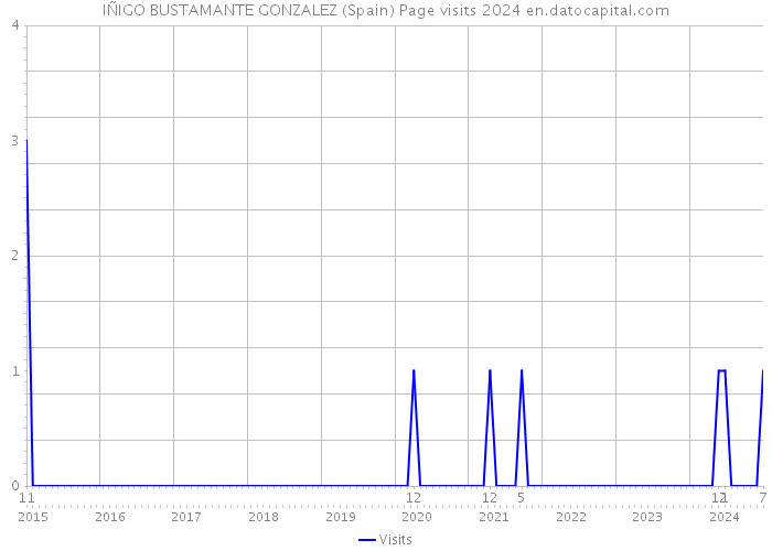 IÑIGO BUSTAMANTE GONZALEZ (Spain) Page visits 2024 
