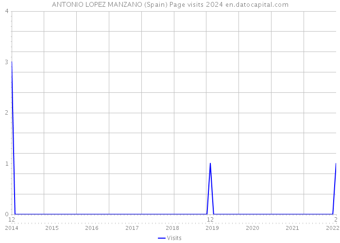 ANTONIO LOPEZ MANZANO (Spain) Page visits 2024 