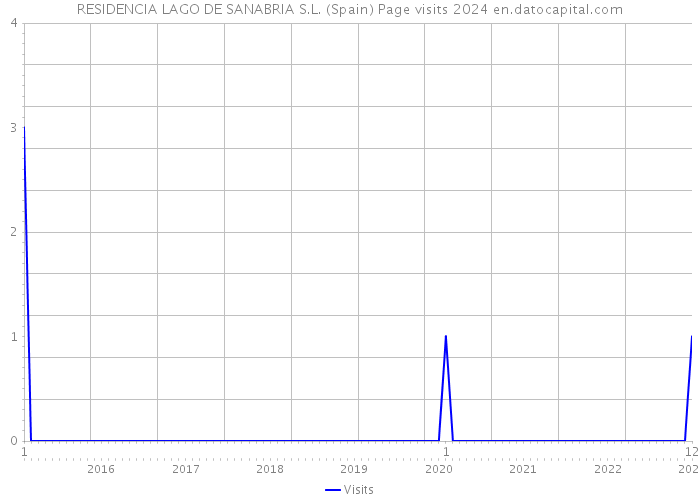RESIDENCIA LAGO DE SANABRIA S.L. (Spain) Page visits 2024 