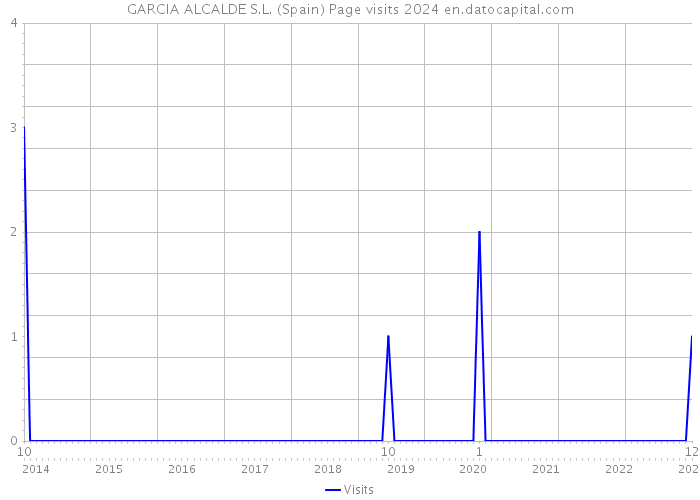 GARCIA ALCALDE S.L. (Spain) Page visits 2024 