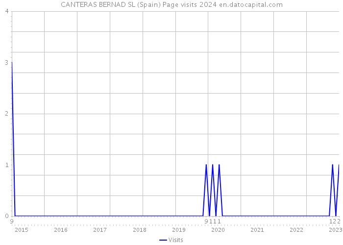 CANTERAS BERNAD SL (Spain) Page visits 2024 