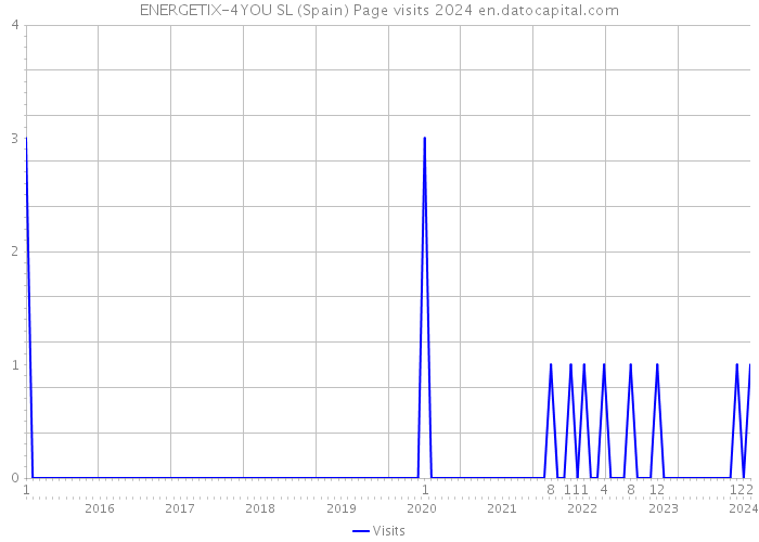 ENERGETIX-4YOU SL (Spain) Page visits 2024 