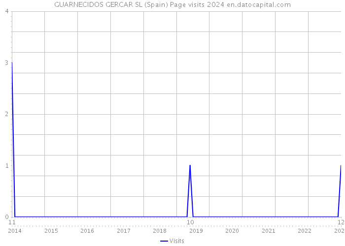 GUARNECIDOS GERCAR SL (Spain) Page visits 2024 