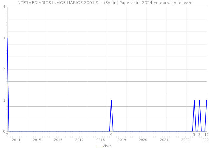 INTERMEDIARIOS INMOBILIARIOS 2001 S.L. (Spain) Page visits 2024 
