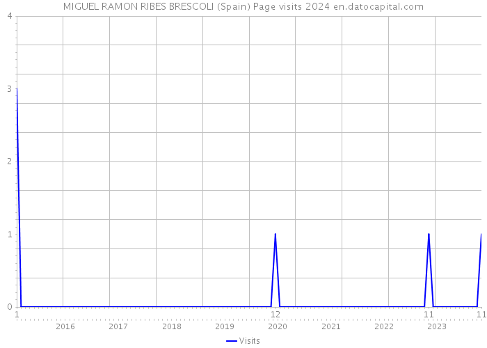 MIGUEL RAMON RIBES BRESCOLI (Spain) Page visits 2024 