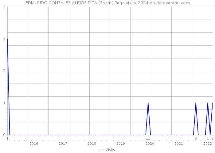 EDMUNDO GONZALEZ ALEJOS PITA (Spain) Page visits 2024 