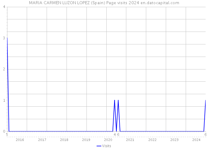 MARIA CARMEN LUZON LOPEZ (Spain) Page visits 2024 