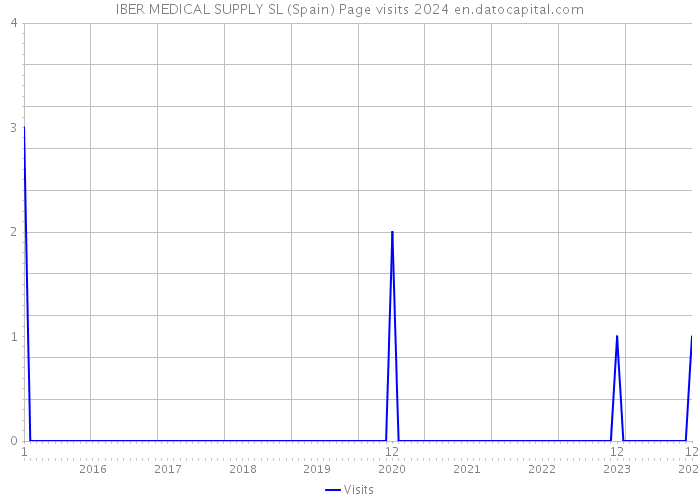 IBER MEDICAL SUPPLY SL (Spain) Page visits 2024 