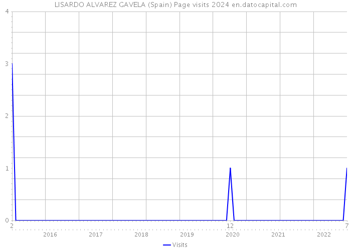 LISARDO ALVAREZ GAVELA (Spain) Page visits 2024 