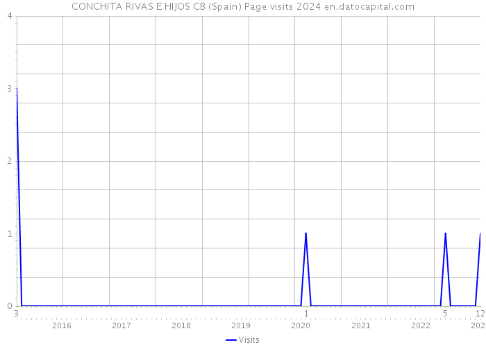 CONCHITA RIVAS E HIJOS CB (Spain) Page visits 2024 