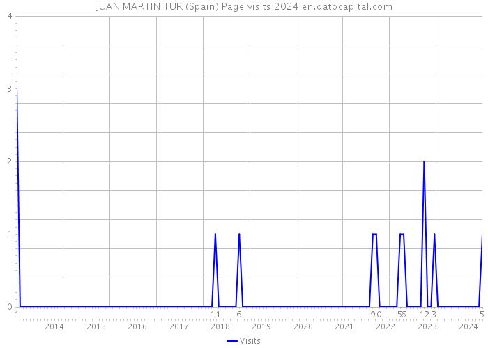 JUAN MARTIN TUR (Spain) Page visits 2024 
