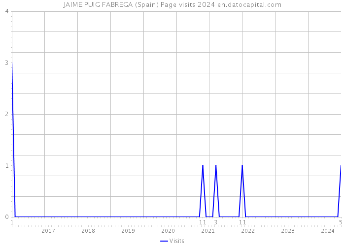 JAIME PUIG FABREGA (Spain) Page visits 2024 