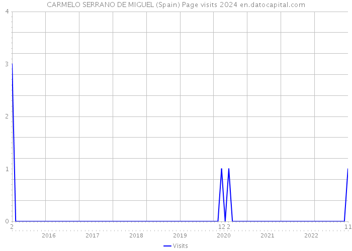 CARMELO SERRANO DE MIGUEL (Spain) Page visits 2024 