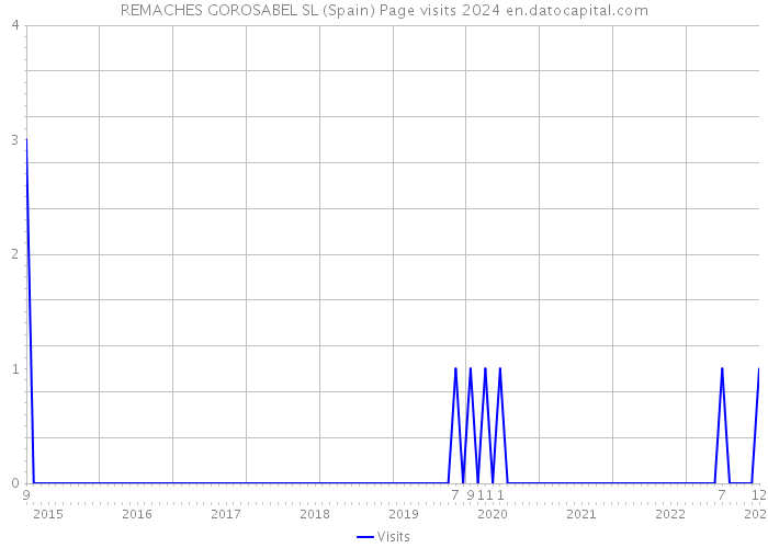 REMACHES GOROSABEL SL (Spain) Page visits 2024 