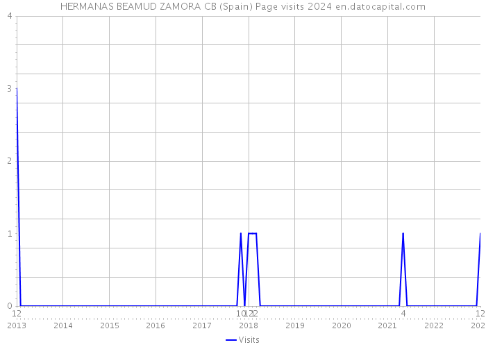 HERMANAS BEAMUD ZAMORA CB (Spain) Page visits 2024 