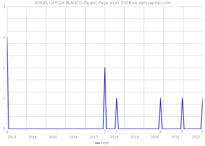 ANGEL GARCIA BLANCO (Spain) Page visits 2024 