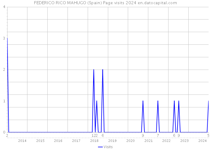 FEDERICO RICO MAHUGO (Spain) Page visits 2024 