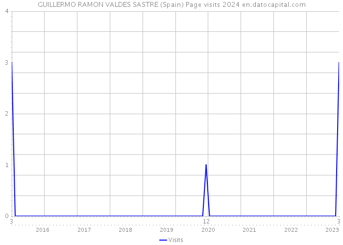 GUILLERMO RAMON VALDES SASTRE (Spain) Page visits 2024 