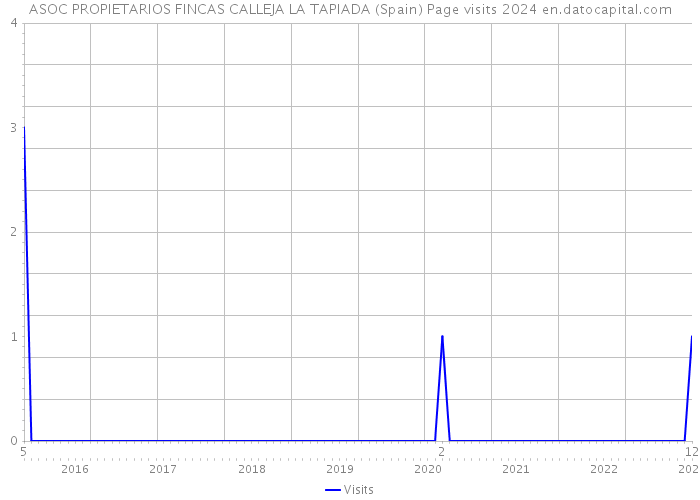 ASOC PROPIETARIOS FINCAS CALLEJA LA TAPIADA (Spain) Page visits 2024 