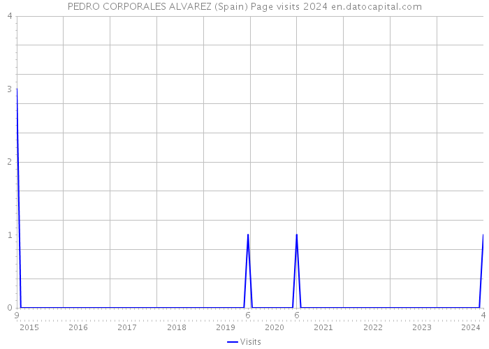 PEDRO CORPORALES ALVAREZ (Spain) Page visits 2024 