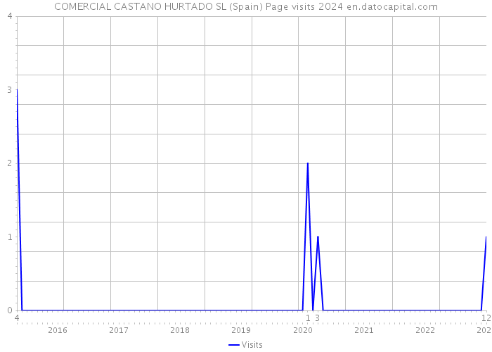 COMERCIAL CASTANO HURTADO SL (Spain) Page visits 2024 