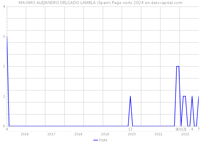 MAXIMO ALEJANDRO DELGADO LAMELA (Spain) Page visits 2024 