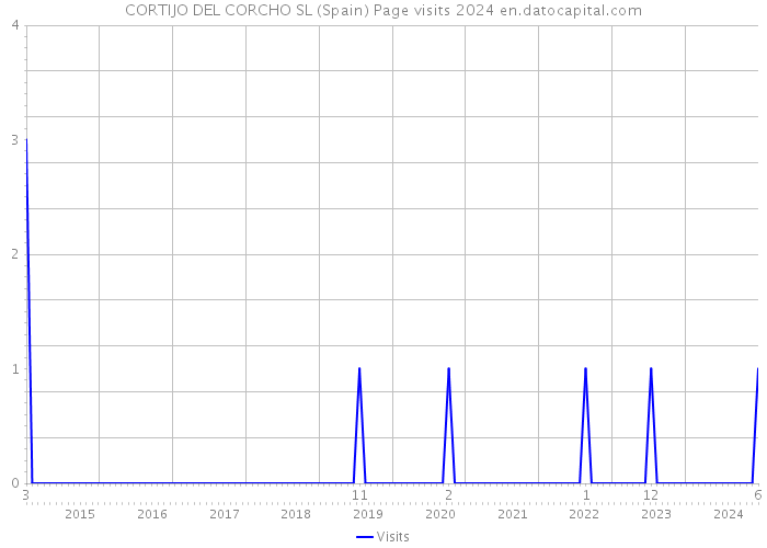 CORTIJO DEL CORCHO SL (Spain) Page visits 2024 
