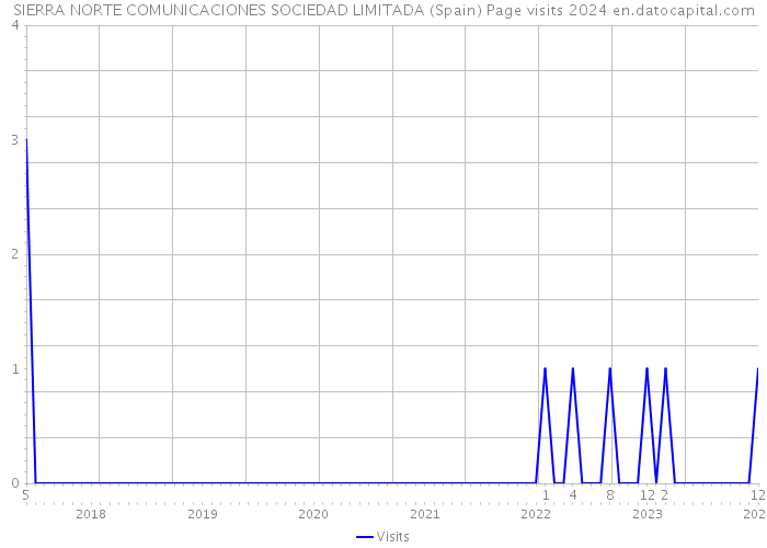 SIERRA NORTE COMUNICACIONES SOCIEDAD LIMITADA (Spain) Page visits 2024 