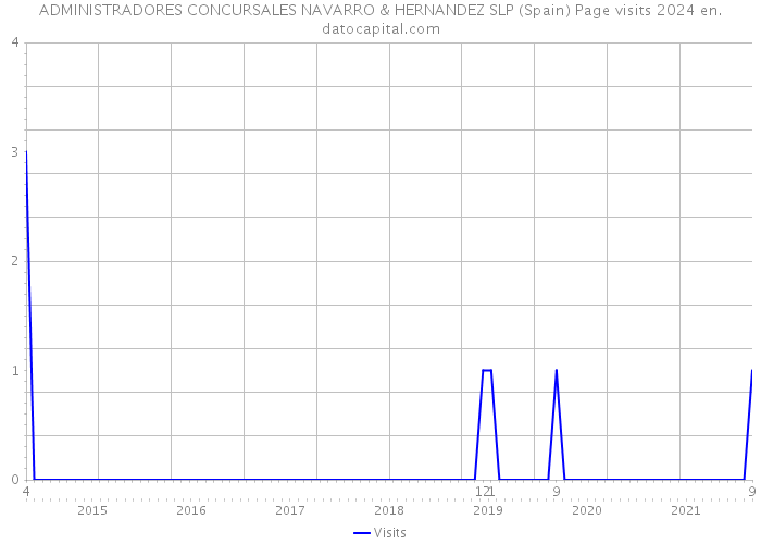 ADMINISTRADORES CONCURSALES NAVARRO & HERNANDEZ SLP (Spain) Page visits 2024 